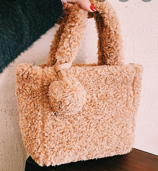 Plush Tote shoulder bag