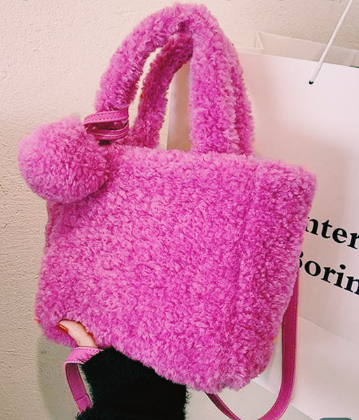 Plush Tote shoulder bag